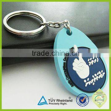 Factory Made Two Side Cheap Custom 3d Pvc Logo Keychain photo-5