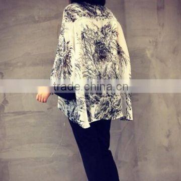 Latest Ladies Cardigan Printing Fabric for Women Cardigan Without Buttons photo-3
