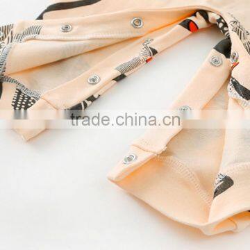 Wholesale Baby Long Sleeve Swan Printed Rompers for 0-1 Years Old photo-5