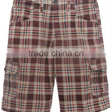 Grid pattern stocklot beach board shorts