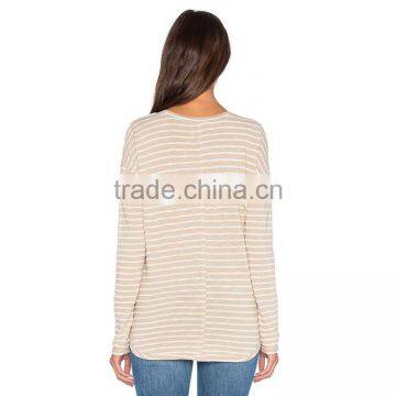 Wholesale Korean Fashion Stripe 100 Combed Cotton Cheap t Shirts photo-3