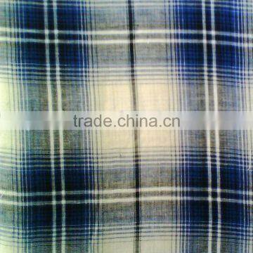 yarn dyed poplin/plaid fabric/light weight fabric