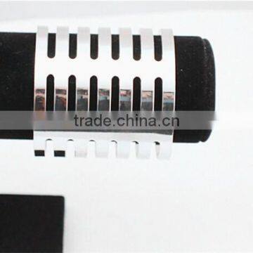 Women Gold Plated Hollow Link Wristlet Bangle With Stripes Design photo-6