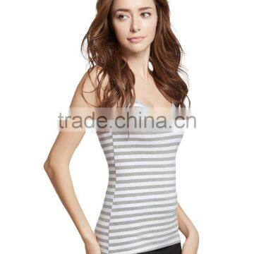 Plain Gray Stripe Stringer Tank Top Custom photo-3