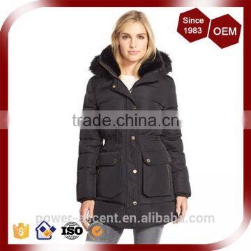 OEM Wholesale 100% Nylon Shell Slim Elegant Winter Coats photo-4