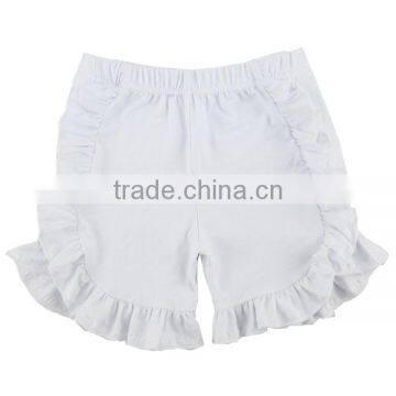 Best-selling Boutique Baby Clothing Infant&toddler Clothes Baby Icing Ruffle Solid Blank Infant Baby Shorts