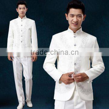 Custom Cheap Embroidery Flower Handsome Outfit Men Music Band Uniforms for Choir for Sale