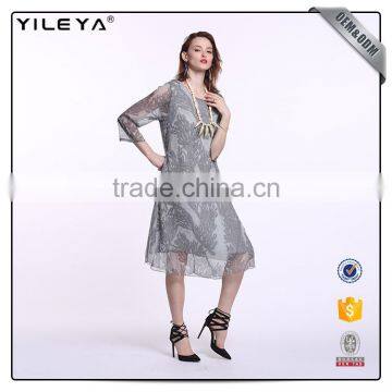 OEM&ODM Service Chiffon Loose Shift Dress,women Shift Dress photo-4