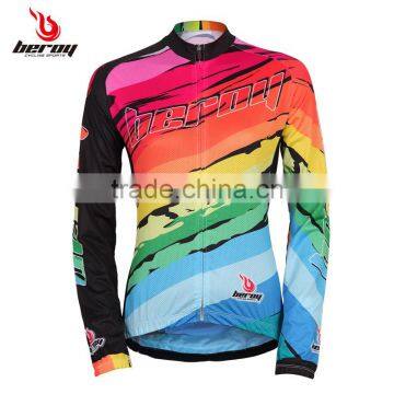 BEROY No Minimum Order Cycling Jersey, Neon Long Sleeve Cycling Apparel photo-6