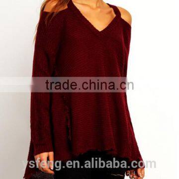 V Neck Girls Fashion Clothing Fancy Womens Sweaters photo-2