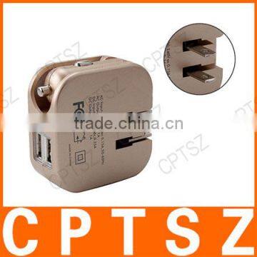 Double USB Charger Traveling Creative Car Wall Filled With Smart Phone Charger photo-5