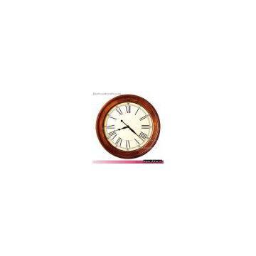 Wood Framed Cherry Wall Clock