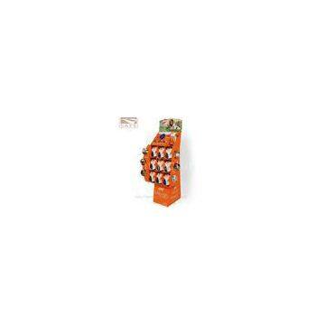 Paperboard Cardboard Display Racks , POP Advertising Tiered Display Stand