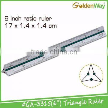6" and 12" Metal Aluminium Triangle Ruler for Engineer Scale photo-2