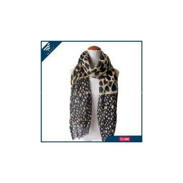 Fashion Leopard Grain Cotton Scarf