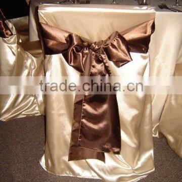 universal satin chair cover and satin chair sashes for wedding