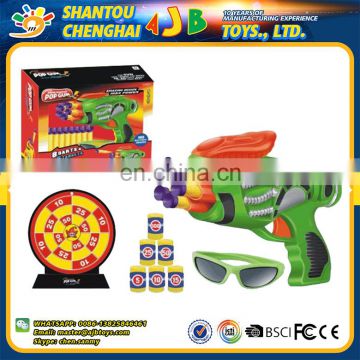 Custom design kids soft bullet 8 darts toy gun