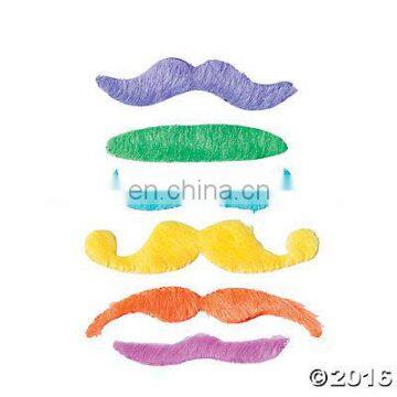 Christmas rainbow fake mustache