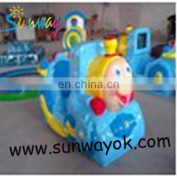 Enviromental Elf Riding Game Machine applied in indoor amusement park with a train head