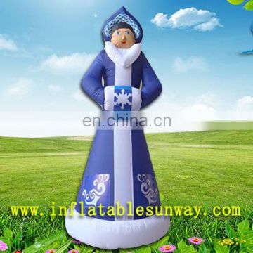 inflatable snow woman cartoon