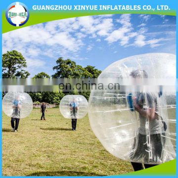 2015 CE approved PVC/TPU inflatable bumper bubble ball, human bubble suit