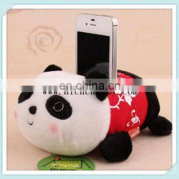 factory custom fashion plush panda phone holder