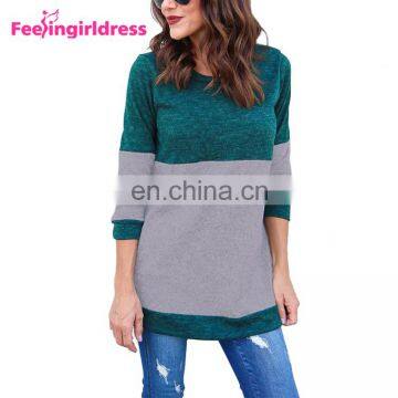 Fashion Soft Long Sleeves Ugly Christmas Striped Knitted Woman Sweater