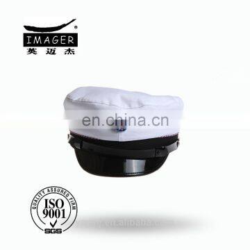 Customized Coast Guard Senior Warrant Officer Peaked Cap with White Cover for Student