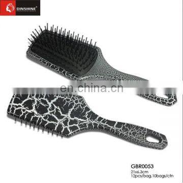 Paddle Plastic Hair Brush metal pins Hair Brush