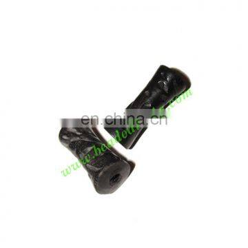 Wooden Ebony Beads, color black, size 10x23mm, weight approx 2.25 grams BWEBN0015