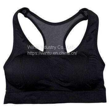 Pink Seamless Padded Push up Sports Bra photo-3