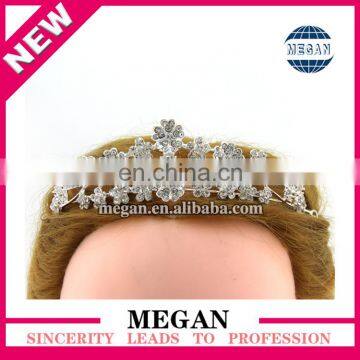 Wholesale Princess Design Hair Accessories Luxury Rhinestone Bridal Crown Wedding Tiara