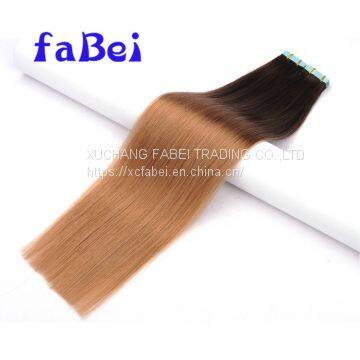 Top Quality Human Hair Ombre Color Tape Hair Extensions