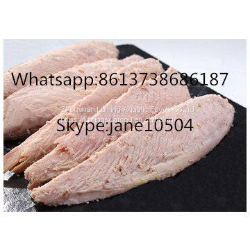 Frozen pecooked skipjack tuna loin Katsuwonus pelamis