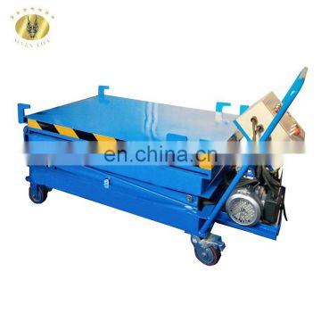 7LSJY Shandong SevenLift 100kg 4m lifting height electric automatic window cleaning scissor lift table