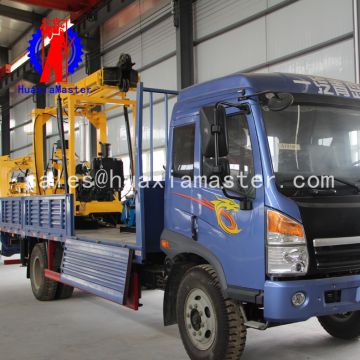 XYC-3 vehicle-mounted hydraulic core drilling rig/rock core drilling machine