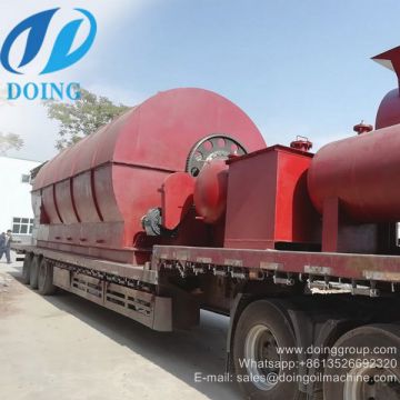 Tyre pyrolysis machine used for pyrolysis waste tyre to gets furnace oil