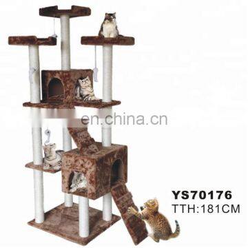 Manufacture Sale Customized Indoor Wooden Cat House,Cat Tree