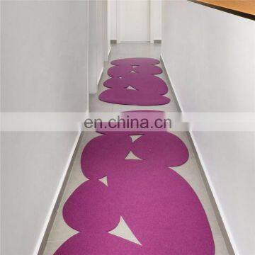 Modern Minimalist Wool Felt Rug, Corridor Rug, Eco Friendly Boho Rug photo-7