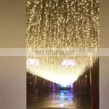 Christmas Lights Garland LED Curtain Icicle String Fairy Light 4m 96 Leds Drop Party Garden Stage Outdoor Decoration