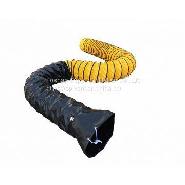 120℃ Combined Duct PVC Combined Duct Heat Resistant Duct PVC Tarpaulin Duct Manufacturer