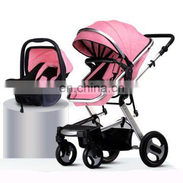 2020 Wholesale Cheap New Arrival Travel System Luxury Baby Stroller 3 in 1 With Carrycot and Carseat photo-4