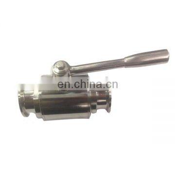DIN/SMS/3A Sanitary 2 Way Ball Valve Triclamp End With Stainless Steel Handle Forged Valve Body photo-6