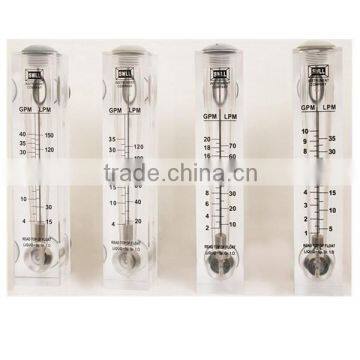 Acrylic panel type rotameter flow meter for liquid