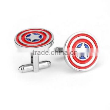 Captain America Shield cufflinks quality French cufflinks Cufflinks