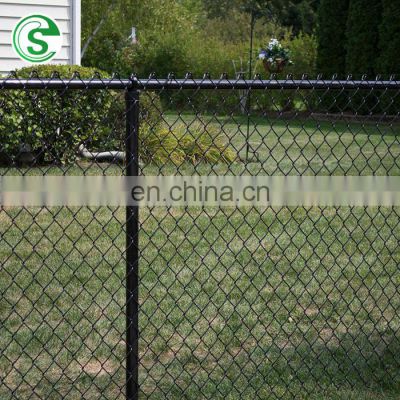 High quality wholesale 9 gauge pvc coated used chain link parking fence