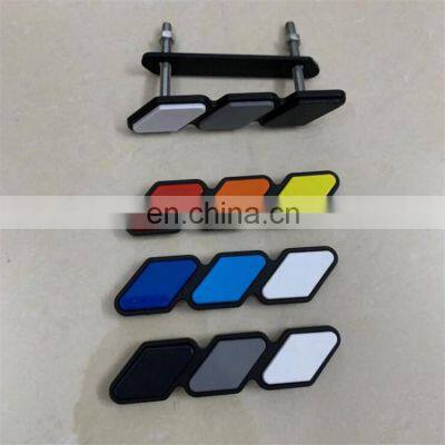 Customized ABS Car Body Decoration Tri-color Three Color Car Grill Emblem Badge Sticker