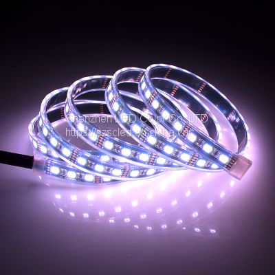 Favorable Price Easy To Carry LC5050 Single color BLUE 72 pixel /m 17.3w/m DC24V White PCB Led strip light