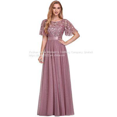 Large Size Evening Dress Square Collar Sequined Princess Dress Birthday Quinceanera PROM Evening Dress photo-3