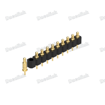 Dnenlink 2.54mm pitch Single Row H2.5mm Straight DIP PogoPin Connector